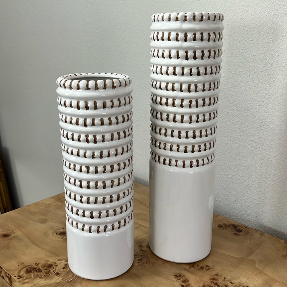 COPY - LARGE UTTERMOST ANGELOU VASES